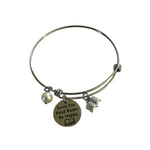 Silver charm bracelet